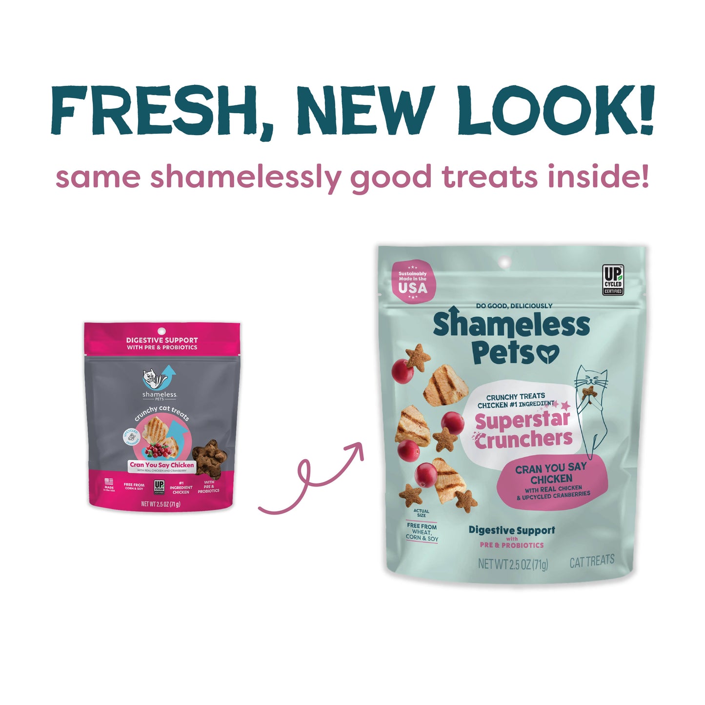 Shameless Pets - Cran U Say Chicken Crunchy Cat Treats