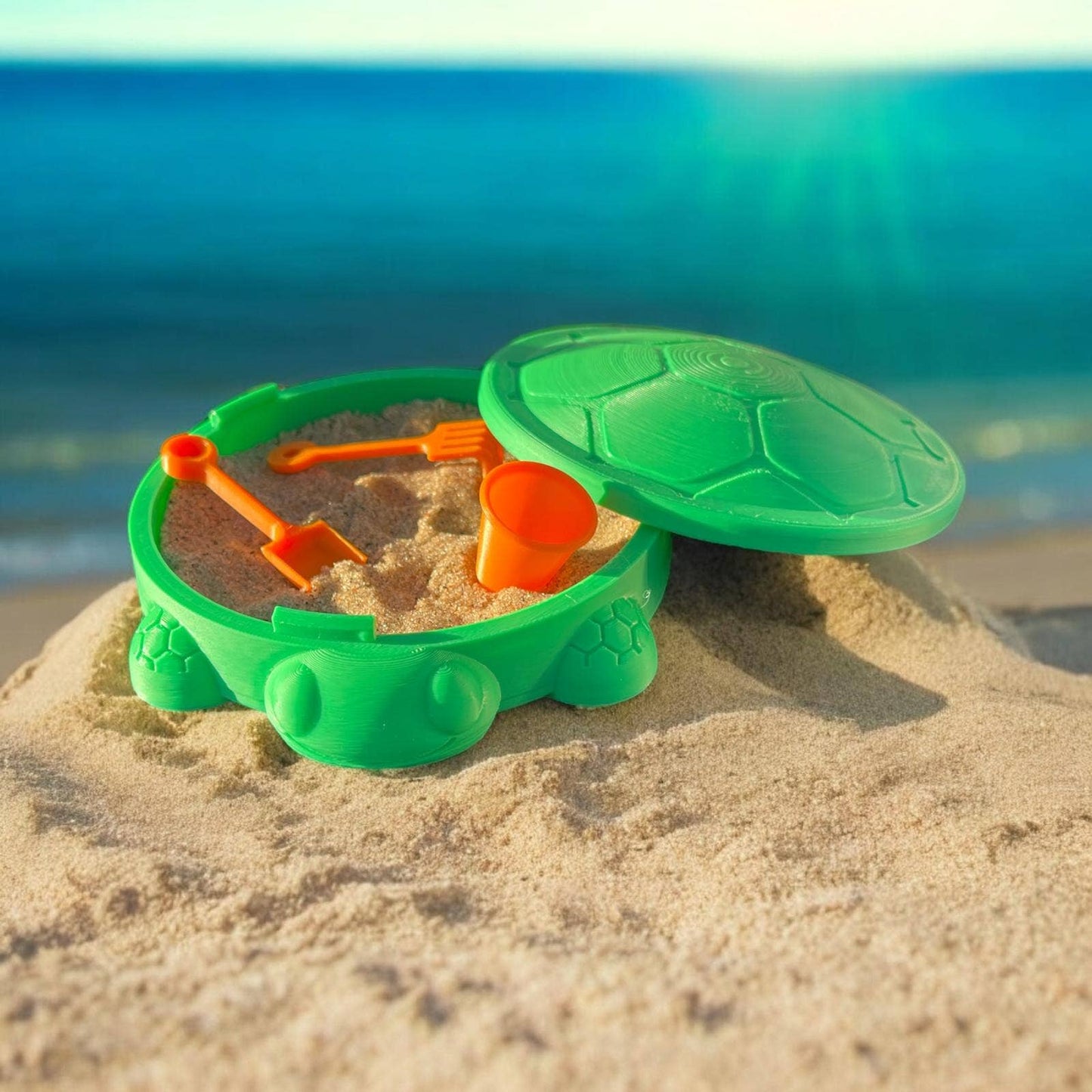 Pretzel Prints - Sandbox Turtle Kinetic Sand Surprise Mini Toy Fidget