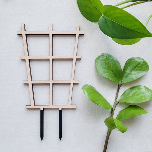 Leaf & Node - Ladder Indoor Wooden Plant Trellis (2 Sizes Available)