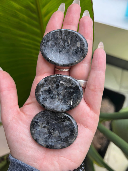 Sapphire & Sage - Larvikite Crystal Worry Stone