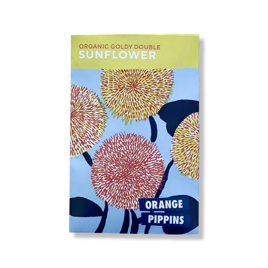 Orange Pippins - Goldy Double Sunflower, Organic