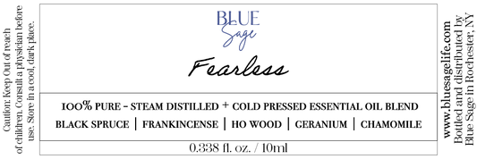 Blue Sage - Fearless Essential Oil Blend 10ml-100% Pure Undiluted