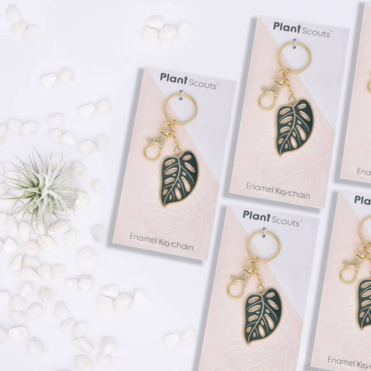 Plant Scouts - Monstera Adansonii - Swiss Cheese - Keychain - Plant Lovers