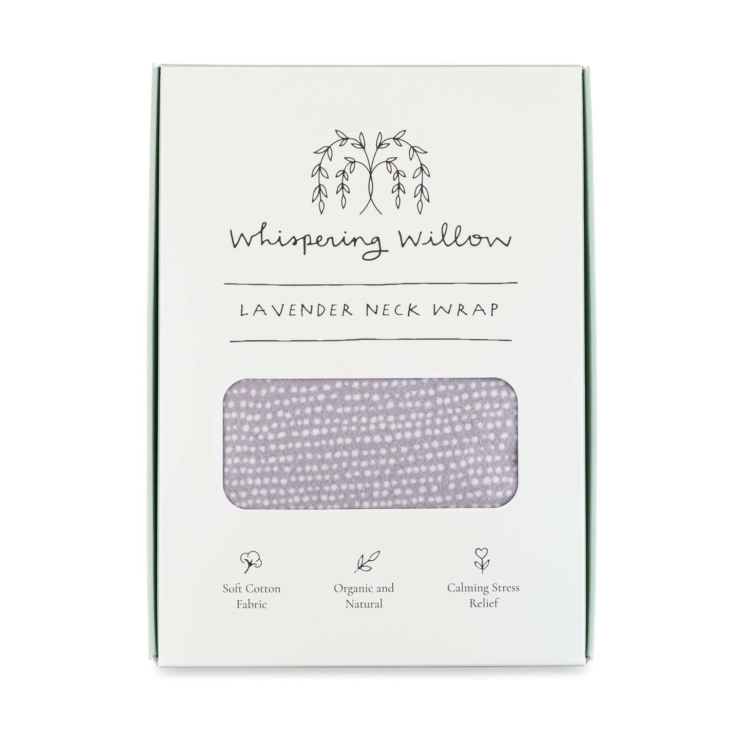 Whispering Willow - Neck Wrap, Lavender - Tranquil Gray - Boxed
