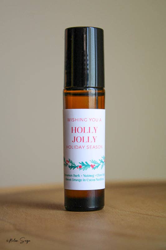 Holly Jolly Holiday Essential Oil Roller Gift | "Wishing You