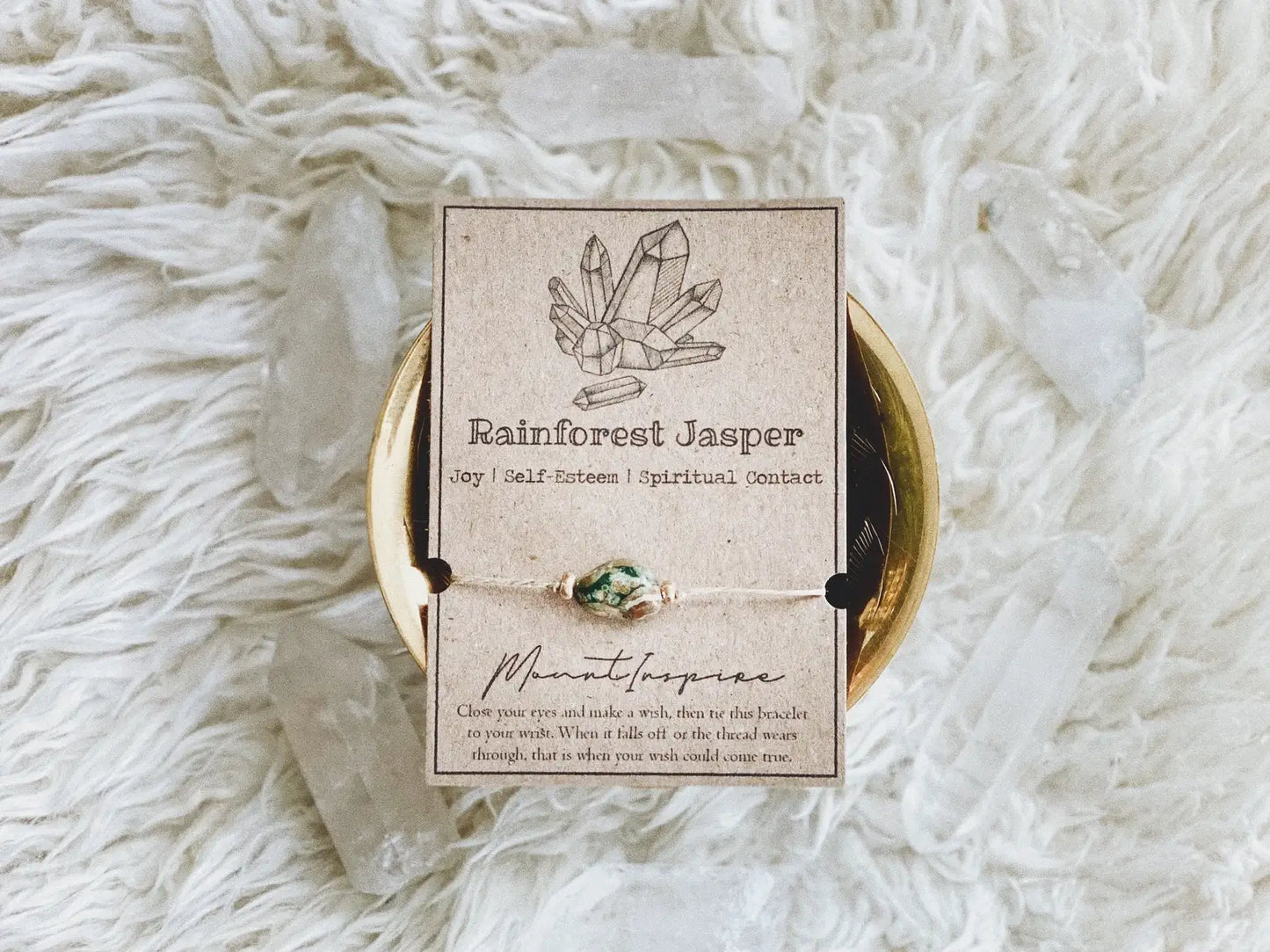 MountInspire Ltd. - Rainforest Jasper Crystal Wish Bracelet