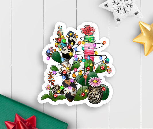 Expression Design Co - Holiday Cactus Vinyl Sticker