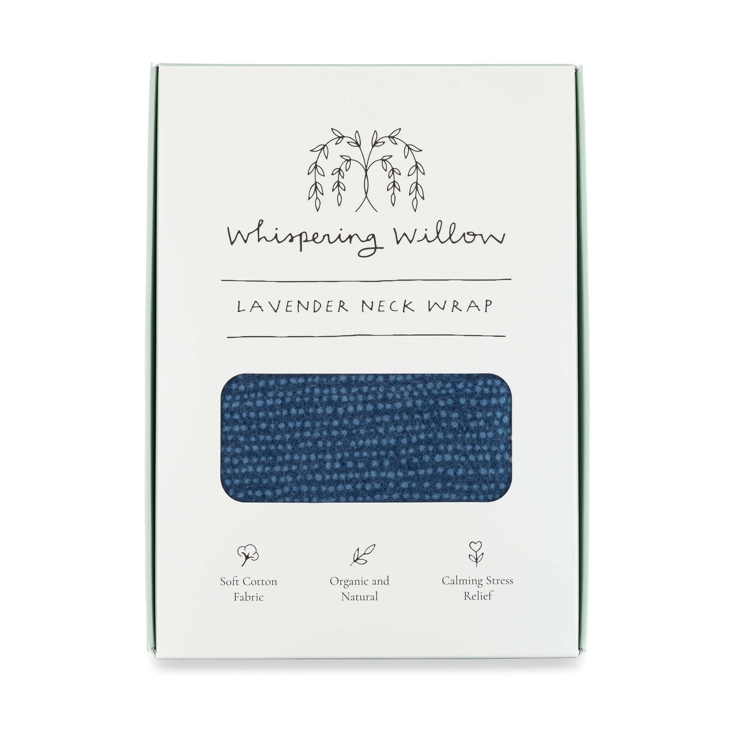 Whispering Willow - Neck Wrap, Lavender - Deep Blue - Boxed
