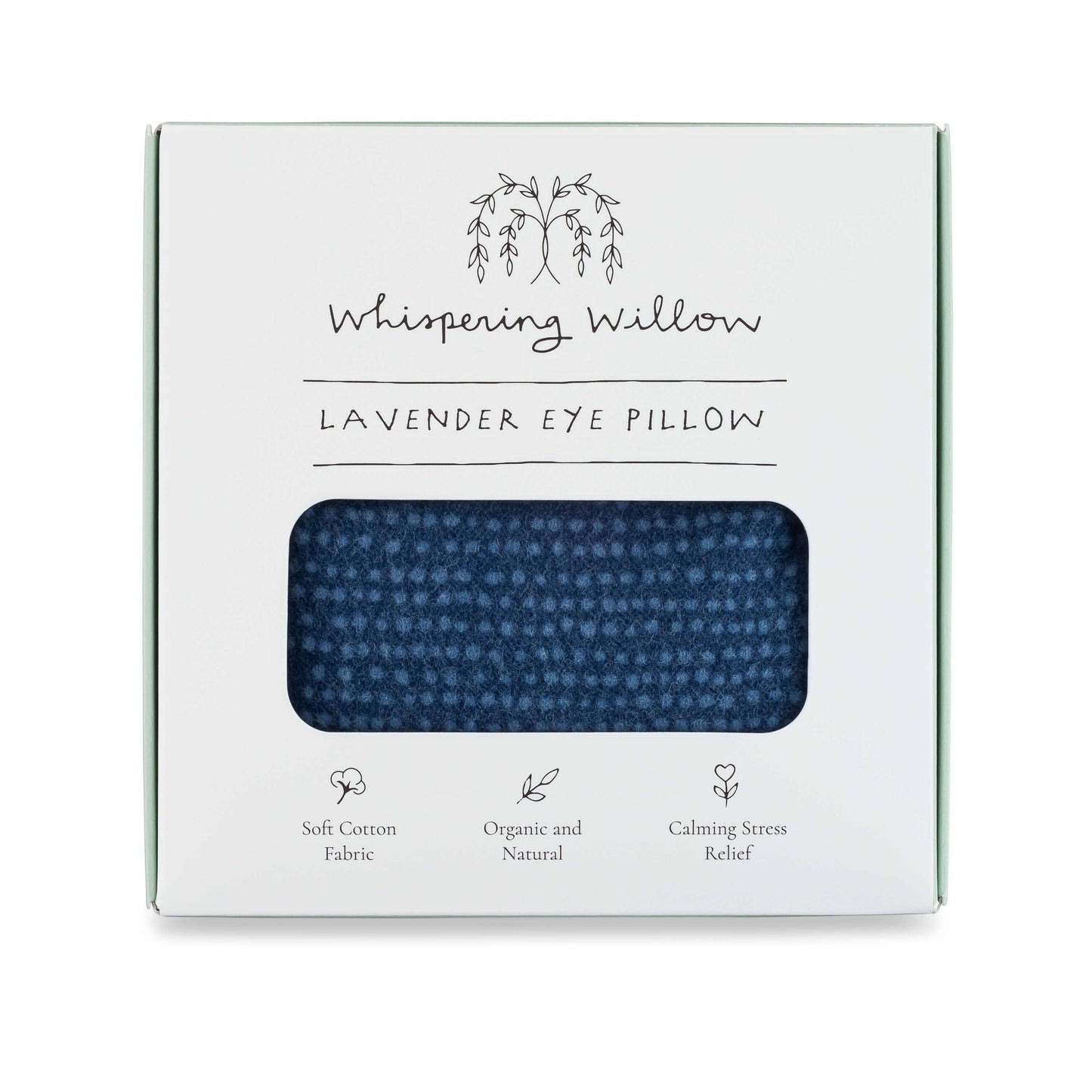 Whispering Willow - Eye Pillow, Lavender - Deep Blue - Boxed