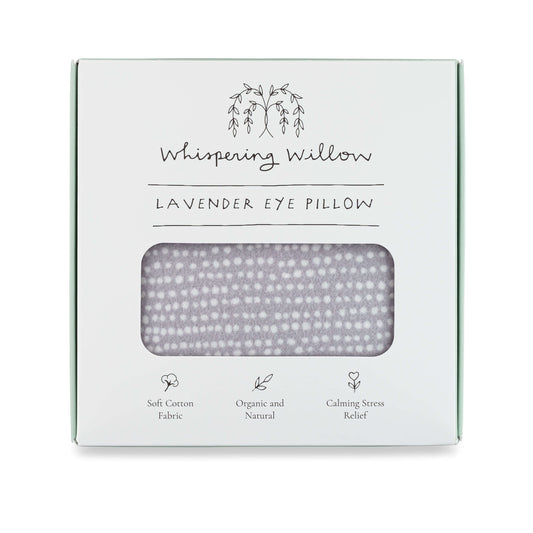 Whispering Willow - Eye Pillow, Lavender - Tranquil Gray - Boxed