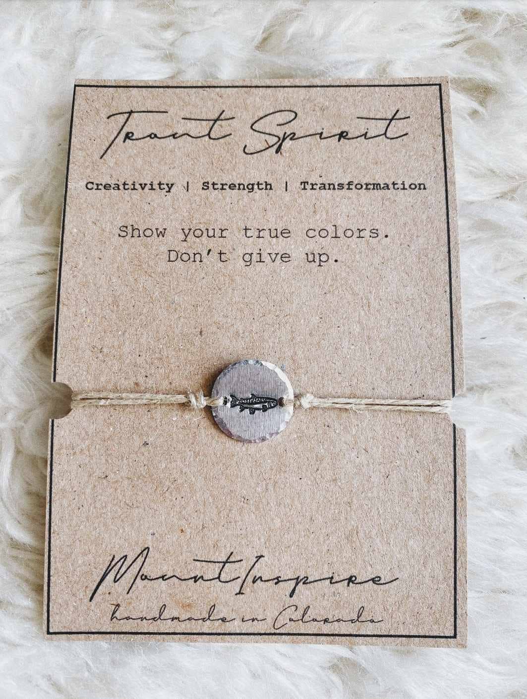 MountInspire Ltd. - Trout Spirit Animal Inspiration Wish Bracelet