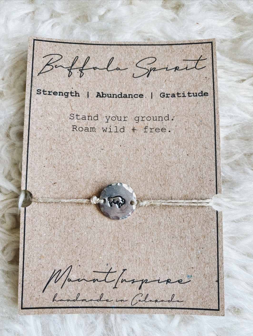 MountInspire Ltd. - Buffalo Spirit Animal Inspiration Wish Bracelet