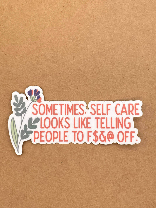 Mae'd - Self Care Sticker