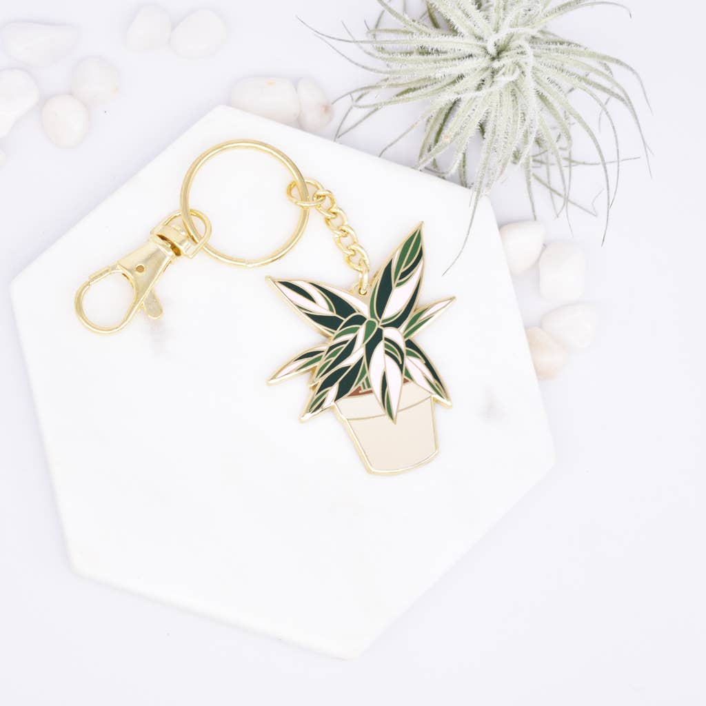 Plant Scouts - The Stromanthe Triostar Keychain