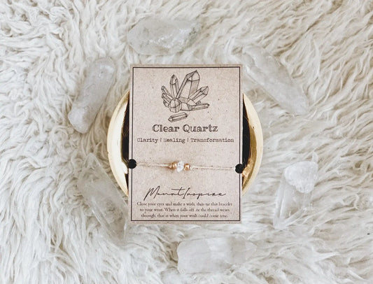 MountInspire Ltd. - Clear Quartz Crystal Wish Bracelet