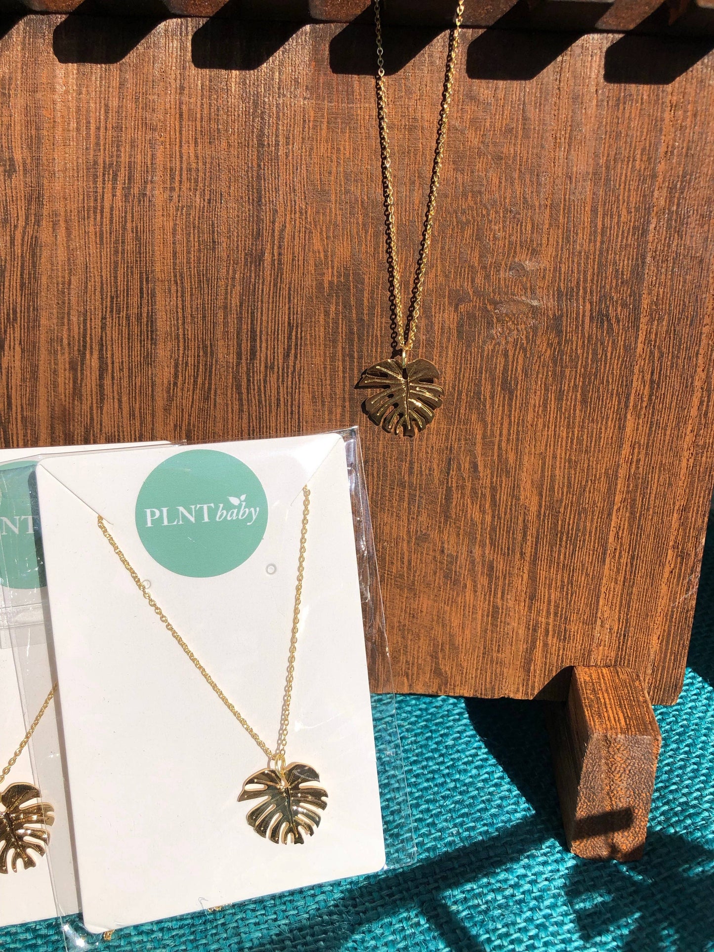 Plntbaby Jewelry - Monstera Necklace