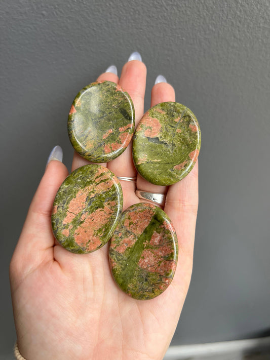 Sapphire & Sage - Unakite Crystal Worry Stone