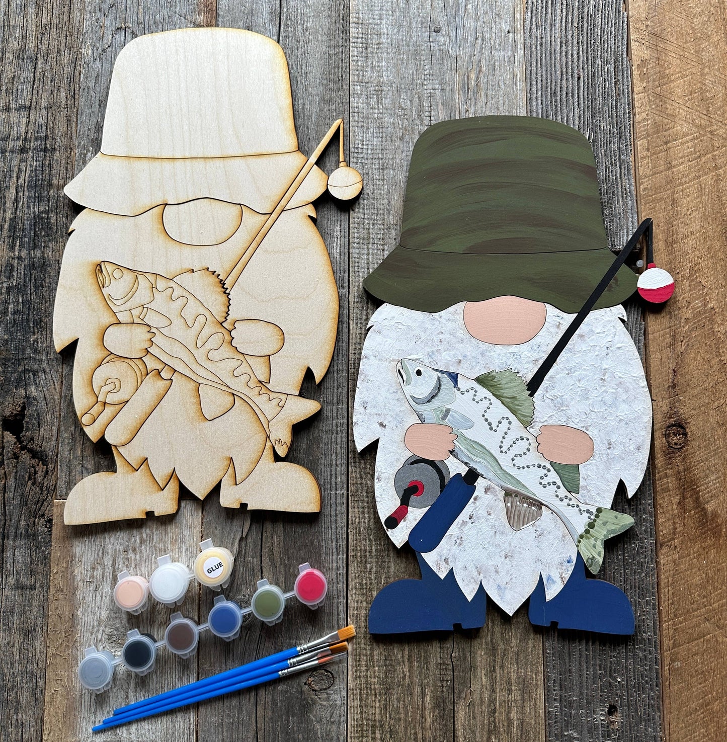 Sweet Love Adornments - DIY Fishing Gnome Paint Kit
