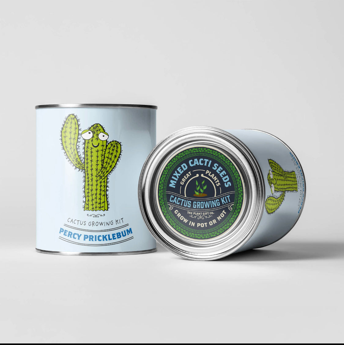 The Plant Gift Co. - Percy Pricklebum. Eco Grow Your Own Cactus Kit
