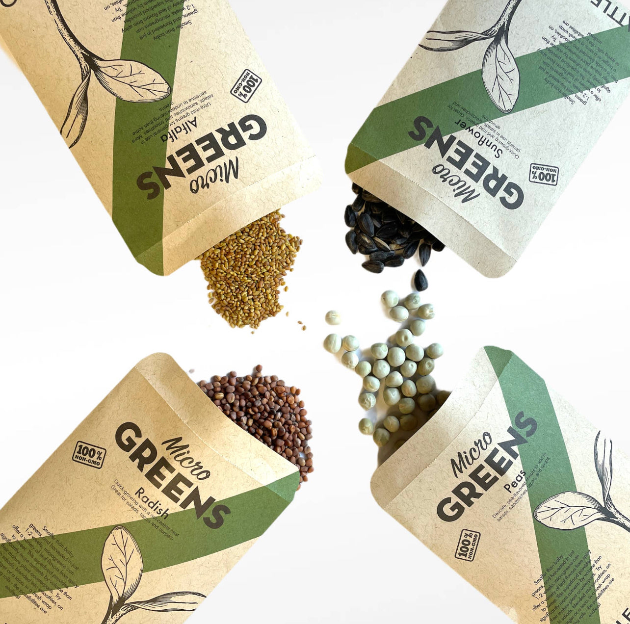 Seattle Seed Co. - Non-GMO Microgreens Sampler Pack